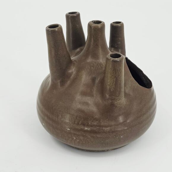 Mid century ceramic Oil lamp by Jan de Graaf-dutch design MCM Pottery Vintage - Picture 3 of 9